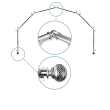 Load image into Gallery viewer, Naomi 13/16" 6-Sided Bay Curtain Rod