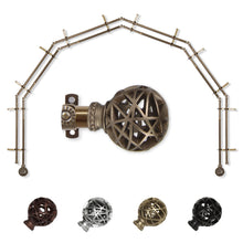 Load image into Gallery viewer, Leanette 13/16" 6-Sided Double Bay Curtain Rod