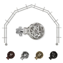 Load image into Gallery viewer, Leanette 13/16" 6-Sided Double Bay Curtain Rod