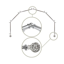 Load image into Gallery viewer, Leanette 13/16" 6-Sided Bay Curtain Rod