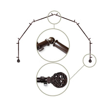 Load image into Gallery viewer, Leanette 13/16" 6-Sided Bay Curtain Rod