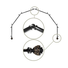 Load image into Gallery viewer, Eleanor 13/16" 6-Sided Bay Curtain Rod
