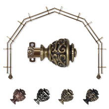 Load image into Gallery viewer, Eleanor 13/16" 6-Sided Double Bay Curtain Rod