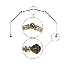Load image into Gallery viewer, Eleanor 13/16" 6-Sided Bay Curtain Rod