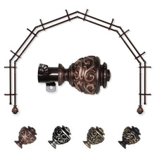Load image into Gallery viewer, Eleanor 13/16" 6-Sided Double Bay Curtain Rod