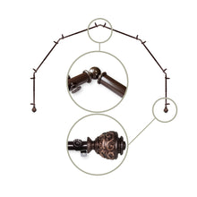 Load image into Gallery viewer, Eleanor 13/16" 6-Sided Bay Curtain Rod