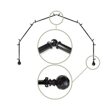 Load image into Gallery viewer, Christiano 13/16" 6-Sided Bay Curtain Rod