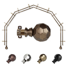 Load image into Gallery viewer, Christiano 13/16" 6-Sided Double Bay Curtain Rod