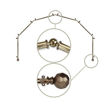 Load image into Gallery viewer, Christiano 13/16" 6-Sided Bay Curtain Rod