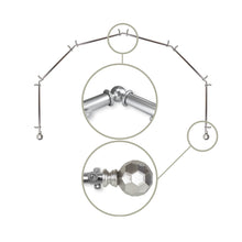 Load image into Gallery viewer, Christiano 13/16" 6-Sided Bay Curtain Rod