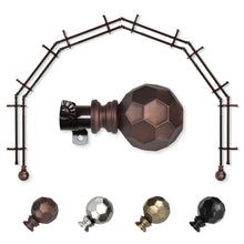 Load image into Gallery viewer, Christiano 13/16" 6-Sided Double Bay Curtain Rod