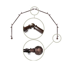 Load image into Gallery viewer, Christiano 13/16" 6-Sided Bay Curtain Rod