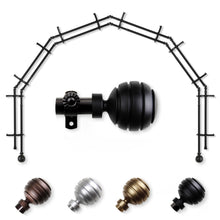 Load image into Gallery viewer, Poise 13/16" 6-Sided Double Bay Curtain Rod