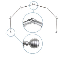 Load image into Gallery viewer, Poise 13/16" 6-Sided Bay Curtain Rod