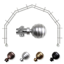 Load image into Gallery viewer, Poise 13/16" 6-Sided Double Bay Curtain Rod