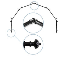 Load image into Gallery viewer, Sierra 13/16" 6-Sided Bay Curtain Rod