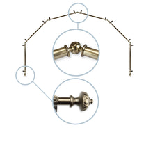Load image into Gallery viewer, Sierra 13/16" 6-Sided Bay Curtain Rod