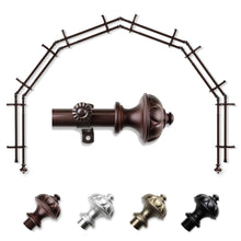 Load image into Gallery viewer, Sierra 13/16" 6-Sided Double Bay Curtain Rod
