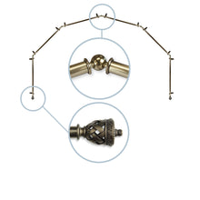 Load image into Gallery viewer, Arielle 13/16" 6-Sided Bay Curtain Rod