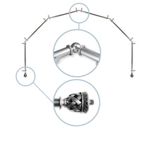 Load image into Gallery viewer, Arielle 13/16" 6-Sided Bay Curtain Rod