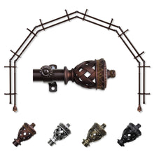 Load image into Gallery viewer, Arielle 13/16" 6-Sided Double Bay Curtain Rod