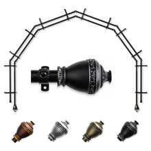 Load image into Gallery viewer, Amelie 13/16" 6-Sided Double Bay Curtain Rod