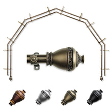 Load image into Gallery viewer, Amelie 13/16" 6-Sided Double Bay Curtain Rod