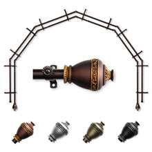 Load image into Gallery viewer, Amelie 13/16" 6-Sided Double Bay Curtain Rod