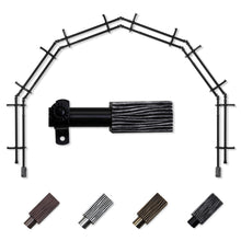 Load image into Gallery viewer, Alder 13/16" 6-Sided Double Bay Curtain Rod