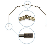 Load image into Gallery viewer, Alder 13/16" 6-Sided Bay Curtain Rod