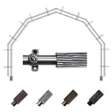 Load image into Gallery viewer, Alder 13/16" 6-Sided Double Bay Curtain Rod