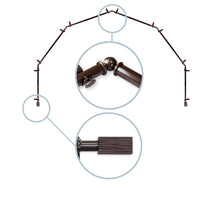 Load image into Gallery viewer, Alder 13/16" 6-Sided Bay Curtain Rod