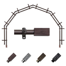 Load image into Gallery viewer, Alder 13/16" 6-Sided Double Bay Curtain Rod