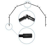 Load image into Gallery viewer, Cedar 13/16" 6-Sided Bay Curtain Rod
