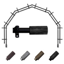 Load image into Gallery viewer, Cedar 13/16" 6-Sided Double Bay Curtain Rod