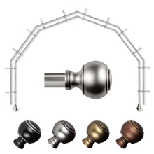 Load image into Gallery viewer, Jaylin 13/16" 6-Sided Double Bay Curtain Rod