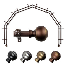 Load image into Gallery viewer, Jaylin 13/16" 6-Sided Double Bay Curtain Rod