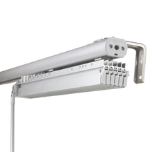 Load image into Gallery viewer, 6-Panel Single Rail Panel Track Blind Extendable 70"-130"W x 91.4"H, Panel width 23.5", Winter, Smoke