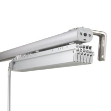 Load image into Gallery viewer, 6-Panel Single Rail Panel Track Blind Extendable 70"-130"W x 91.4"H, Panel width 23.5", Macadamia, Dove
