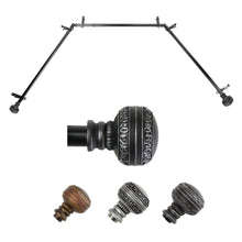Load image into Gallery viewer, Ornament 13/16" Single Bay Curtain Rod