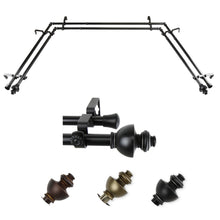 Load image into Gallery viewer, Dynasty 13/16" Double Bay Curtain Rod