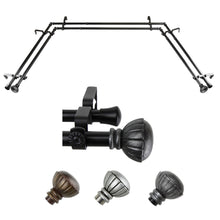 Load image into Gallery viewer, Magnolia 13/16" Double Bay Curtain Rod