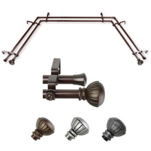 Load image into Gallery viewer, Magnolia 13/16" Double Bay Curtain Rod