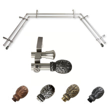 Load image into Gallery viewer, Forest 13/16" Double Bay Curtain Rod