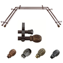 Load image into Gallery viewer, Forest 13/16" Double Bay Curtain Rod