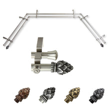 Load image into Gallery viewer, Bud 13/16" Double Bay Curtain Rod
