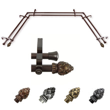 Load image into Gallery viewer, Bud 13/16" Double Bay Curtain Rod