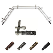 Load image into Gallery viewer, Whirl 13/16" Double Bay Curtain Rod