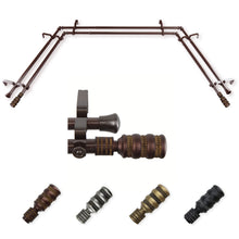 Load image into Gallery viewer, Dollop 13/16" Double Bay Curtain Rod