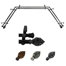 Load image into Gallery viewer, Ember 13/16" Double Bay Curtain Rod
